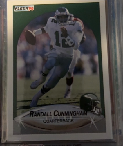 1990 Fleer #82 Randall Cunningham — front