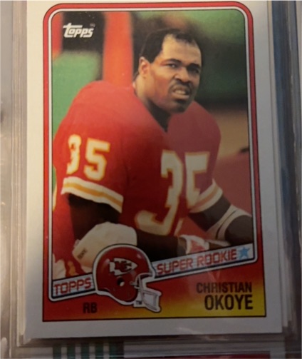 1988 Topps #363 Christian Okoye — front