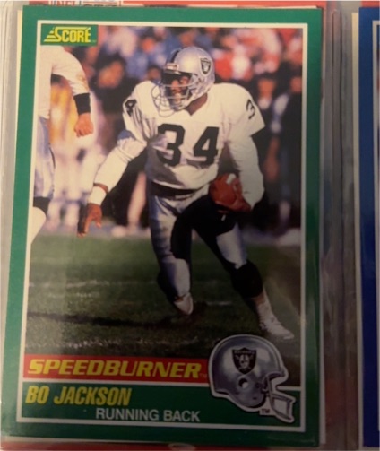 1989 Score #314 Bo Jackson Speedburner — front