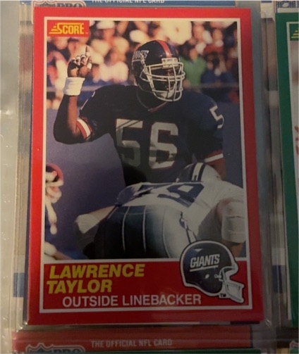1989 Score #192 Lawrence Taylor — front