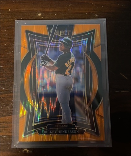 2025 Panini Select #3 Rickey Henderson — front