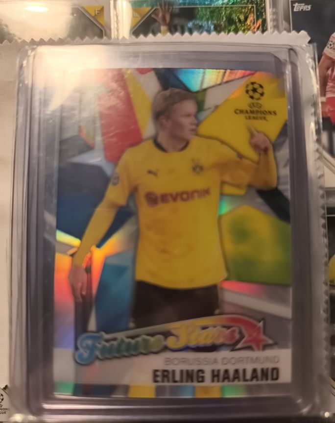 2020-21 Topps Chrome UEFA Champions League #FS-EH Erling Haaland Future Stars — front