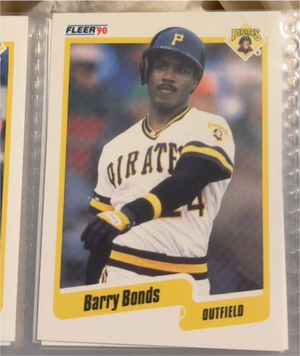 1990 Fleer #461 Barry Bonds — front