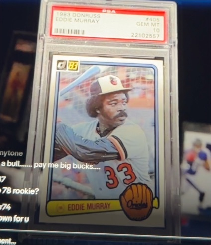 1983 Donruss #405 Eddie Murray — front