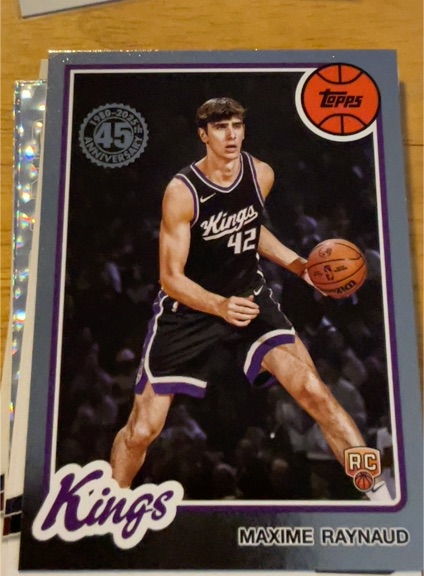 2025-26 Topps 45th Anniversary #80BK-85 Maxime Raynaud — front