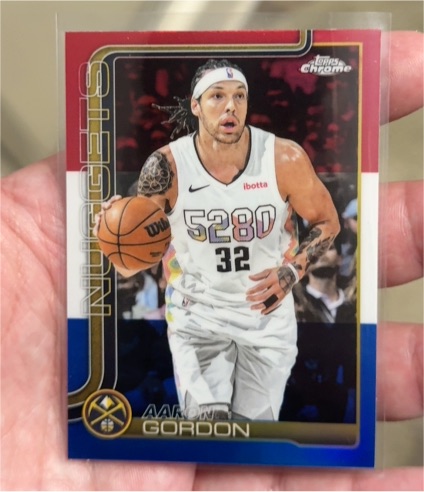 2025-26 Topps Chrome #100 Aaron Gordon — front