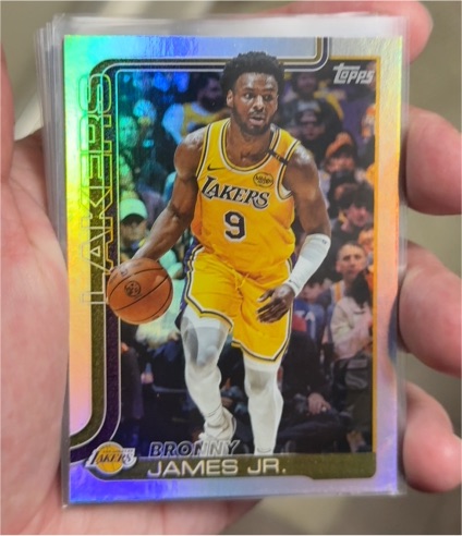 2025-26 Topps #152 Bronny James Jr. — front