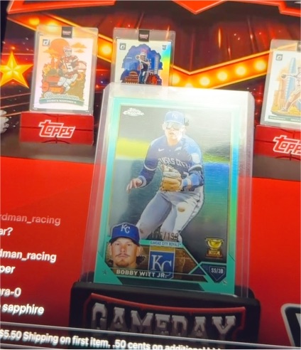 2023 Topps Chrome #176 Bobby Witt Jr. — front