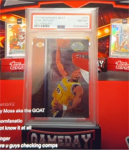 1997 Bowman's Best #T4 Kobe Bryant Techniques — front