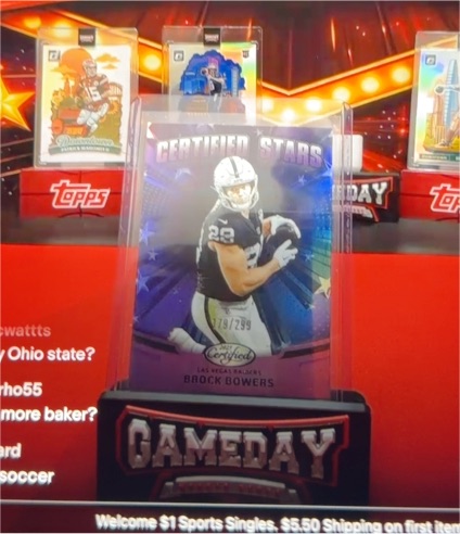 2025 Panini Certified Certified Stars #CST-BBS Brock Bowers — front