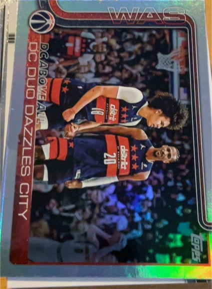 2025-26 Topps #285 DC Above All Duo Dazzles City Washington Wizards — front
