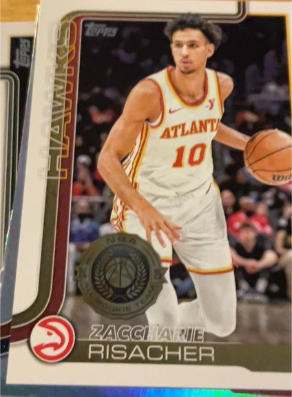 2025-26 Topps #62 Zaccharie Risacher Atlanta Hawks All Rookie Team — front