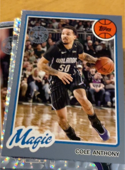 2025-26 Topps 45th Anniversary #80BK-26 Cole Anthony — front