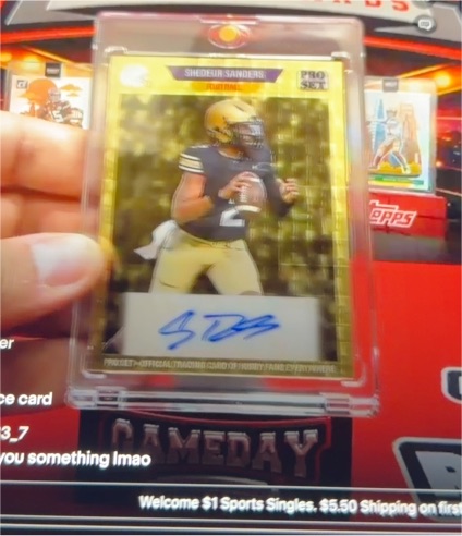 2024 Leaf Pro Set Metal #TS8 Shedeur Sanders — front