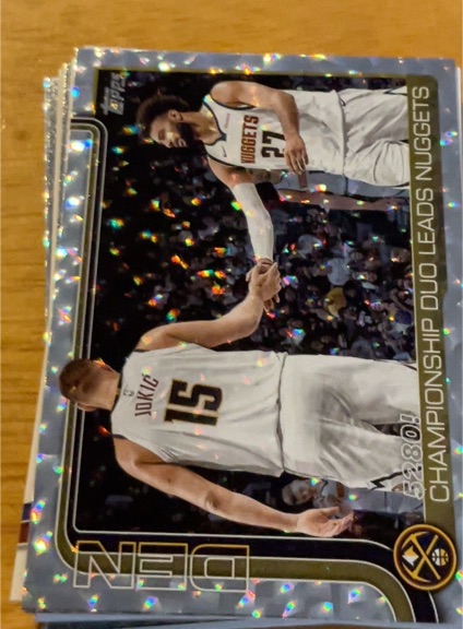 2025-26 Topps #286 Championship Duo Leads Nuggets — front