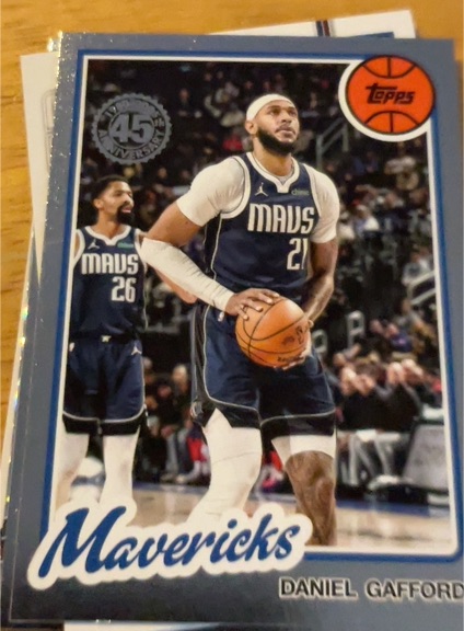 2025-26 Topps 45th Anniversary #80BK-10 Daniel Gafford — front