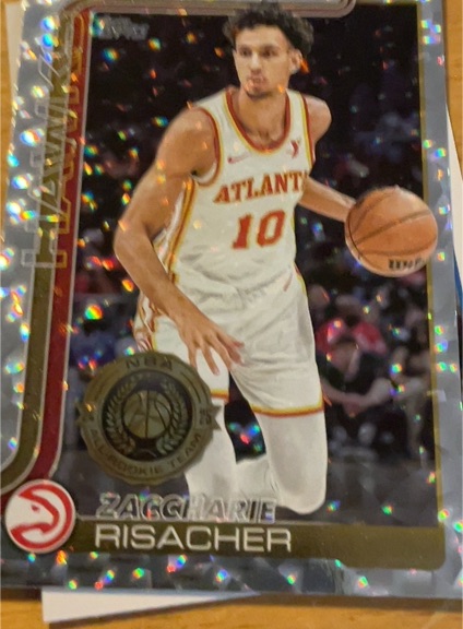 2025-26 Topps #62 Zaccharie Risacher — front