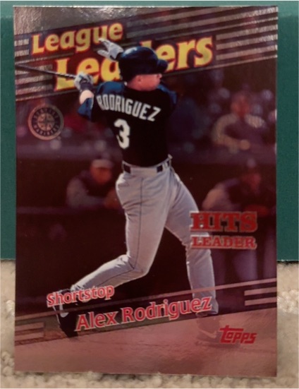1999 Topps League Leaders #228 Alex Rodriguez — front
