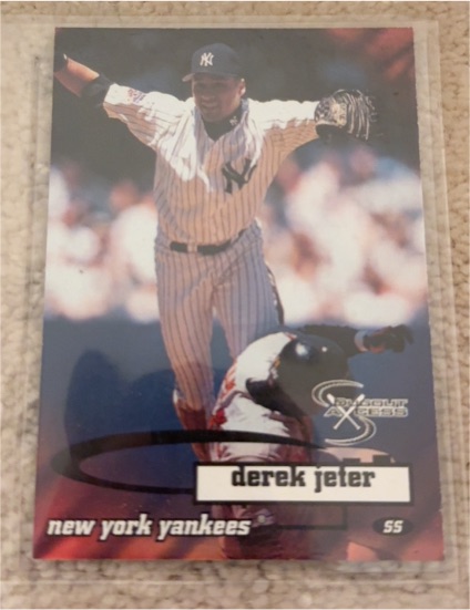 1998 Skybox Dugout Axcess #73 Derek Jeter — front