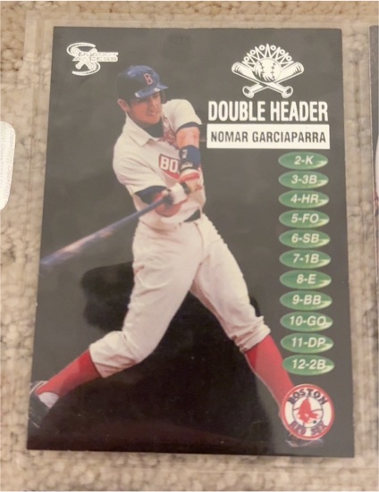 1998 SkyBox Dugout Axcess Double Header #6DH Nomar Garciaparra — front