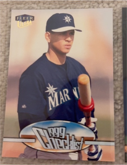 1999 Fleer Ultra #212 Alex Rodriguez — front