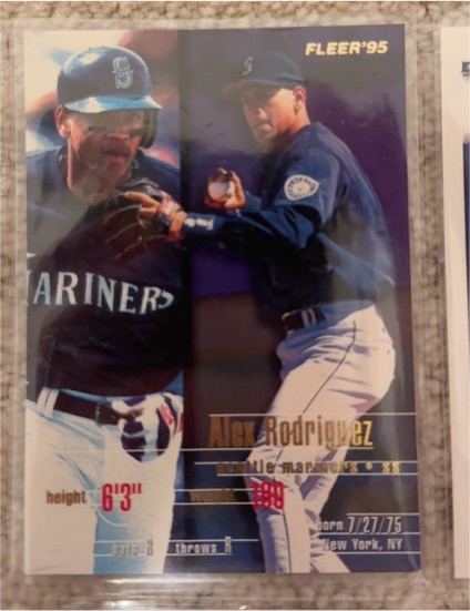 1995 Fleer Update #U-77 Alex Rodriguez — front
