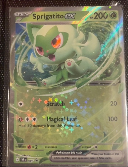 2024 Pokémon #087 Sprigatito EX — front