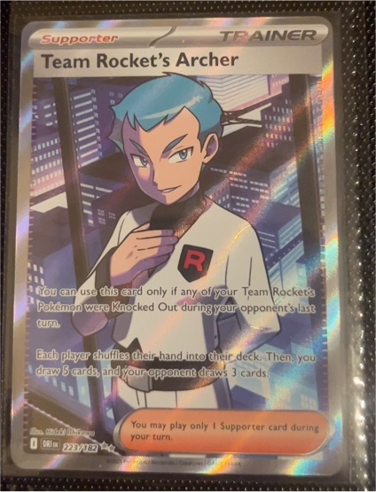 2025 Pokémon SV10: Destined Rivals #223 Team Rocket's Archer — front