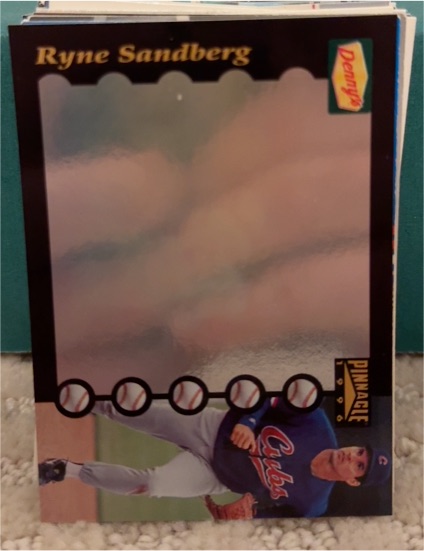 1996 Pinnacle Denny's Instant Replay Full Motion Holograms #9 Ryne Sandberg — front