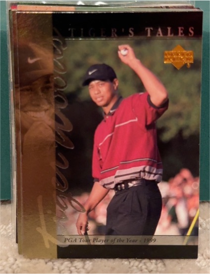 2001 Upper Deck Tiger's Tales #TT18 Tiger Woods — front