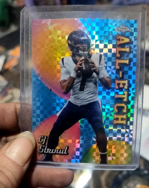 2024 Topps Chrome Football All-Etch #CAE-CS CJ Stroud X-Fractor — front