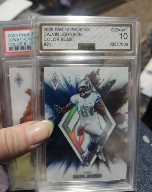 2025 Panini Phoenix #21 Calvin Johnson Color Blast — front