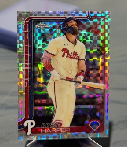 2025 Topps Chrome #150 Bryce Harper — front