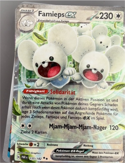 2022 Pokémon Scarlet & Violet 155/182 Famieps ex — front