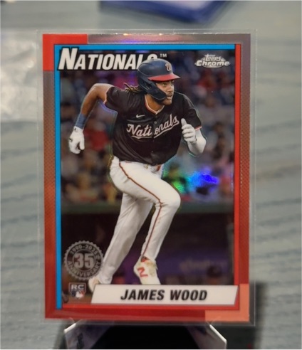 2025 Topps Chrome #90CB-15 James Wood — front