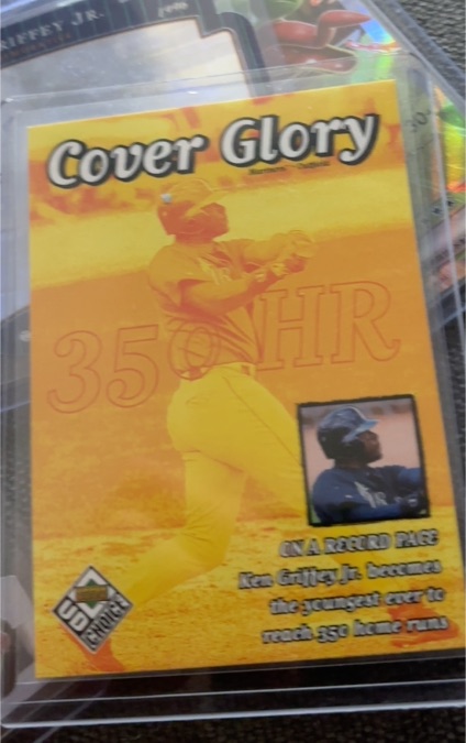 1999 Upper Deck UD Choice #37 Ken Griffey Jr. Cover Glory 350 HR — front