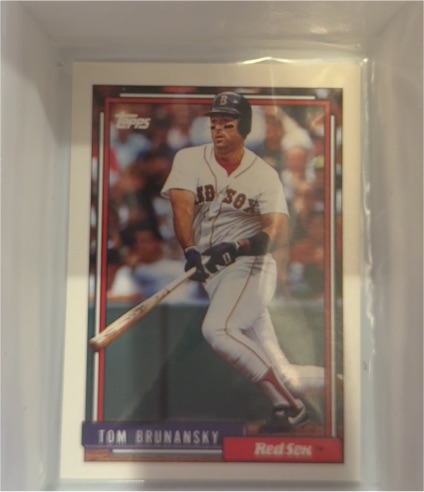 1992 Topps #296 Tom Brunansky — front