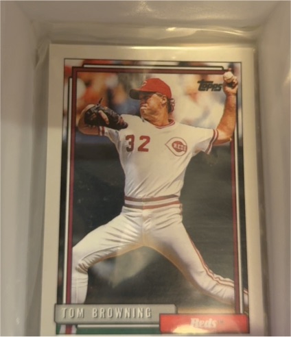 1992 Topps #339 Tom Browning — front