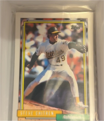 1992 Topps #379 Steve Chitren — front