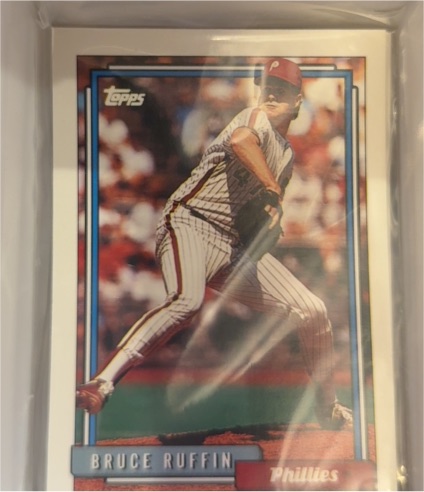 1992 Topps #307 Bruce Ruffin — front