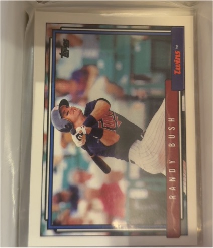 1992 Topps #476 Randy Bush — front