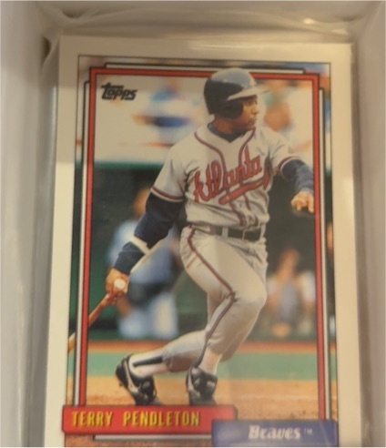 1992 Topps #115 Terry Pendleton — front
