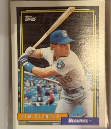 1992 Topps #7 Jim Olander — front