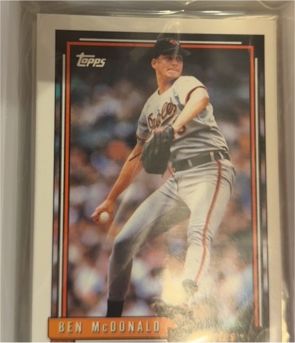 1992 Topps #540 Ben McDonald — front
