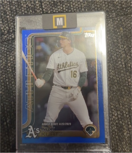 2025 Topps Update #US197 Nick Kurtz Rookie Debut — front