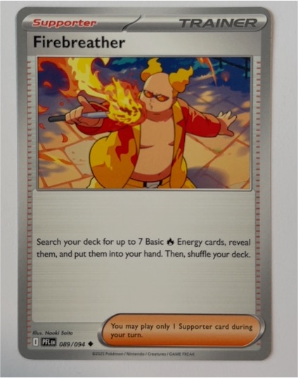 2025 Pokémon ME02: Phantasmal Flames #089 Firebreather — front