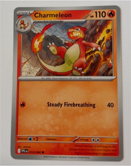 2025 Pokemon TCG ME02 Phantasmal Flames #012 Charmeleon — front
