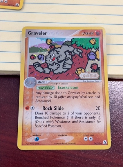 2006 Pokemon EX Legend Maker #34 Graveler — front