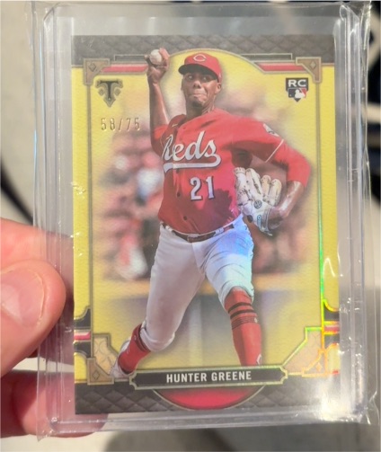 2022 Topps Triple Threads #13 Hunter Greene — front