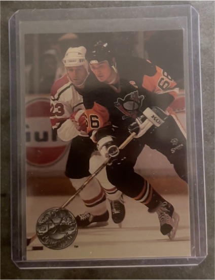 1991-92 Pro Set Platinum #91 Mario Lemieux — front